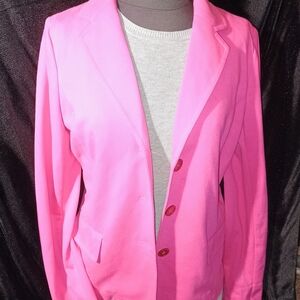 Talbots Vibrant Pink Blazer
